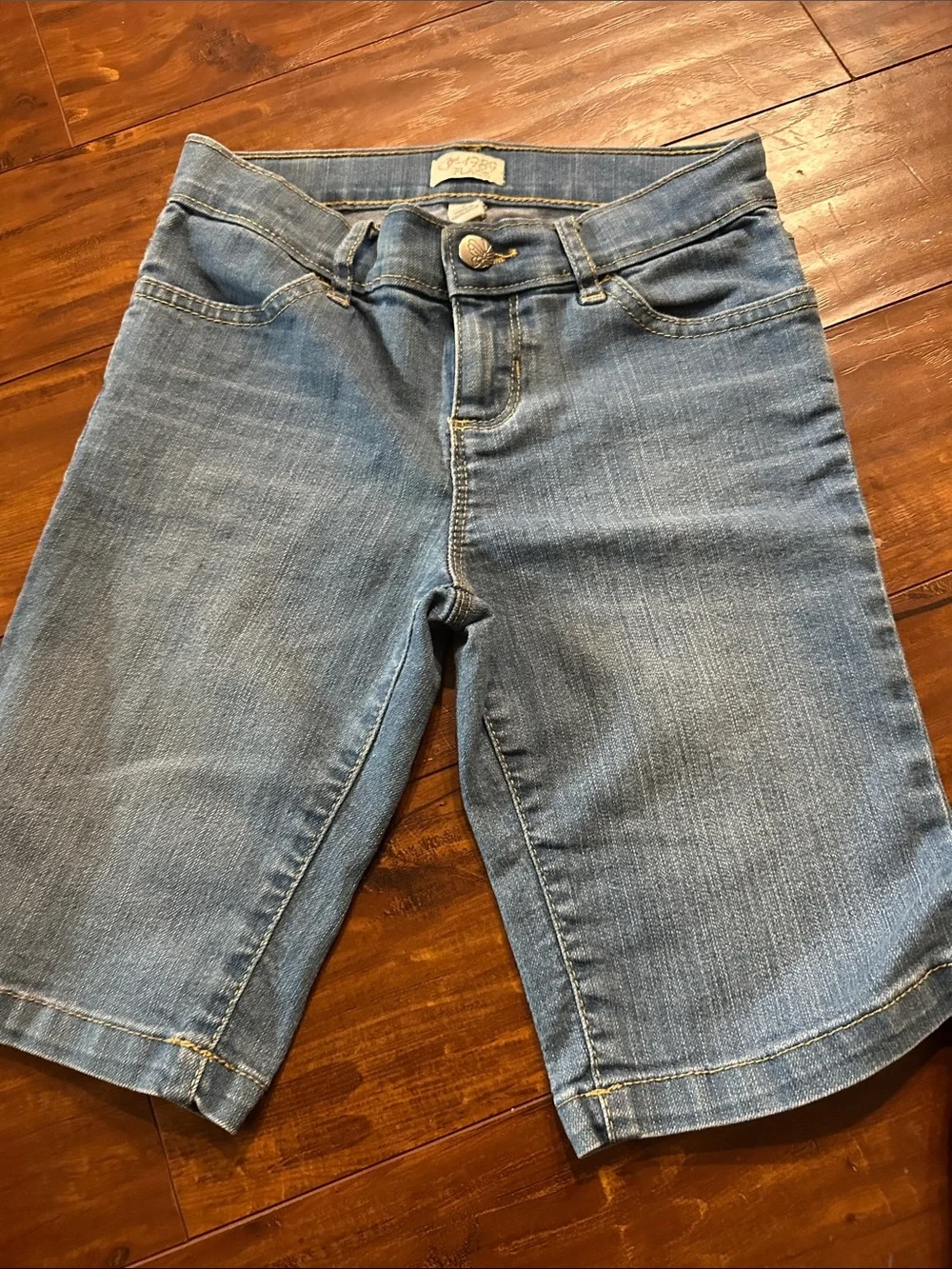 Girls Size 8 Denim Shorts Lot Children’s Place Sequin Star Bermuda 2 Pair